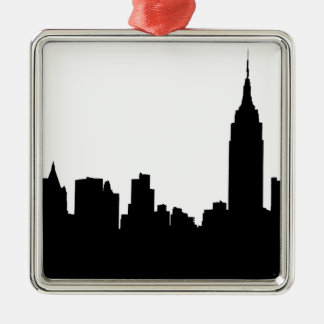 NYC Skyline-Silhouette, Reich-Staat Gbd #1 Ornament Aus Metall