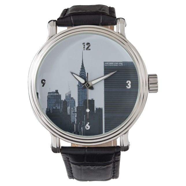 NYC Skyline Watch Armbanduhr (Vorderseite)