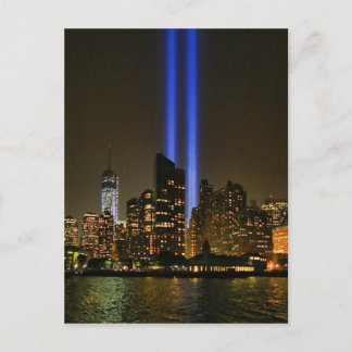NYC Skyline: WTC 9/11 Tribute in Light 2013 #1 Postkarte