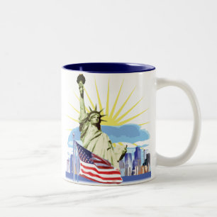 NYC Skyline Zweifarbige Tasse