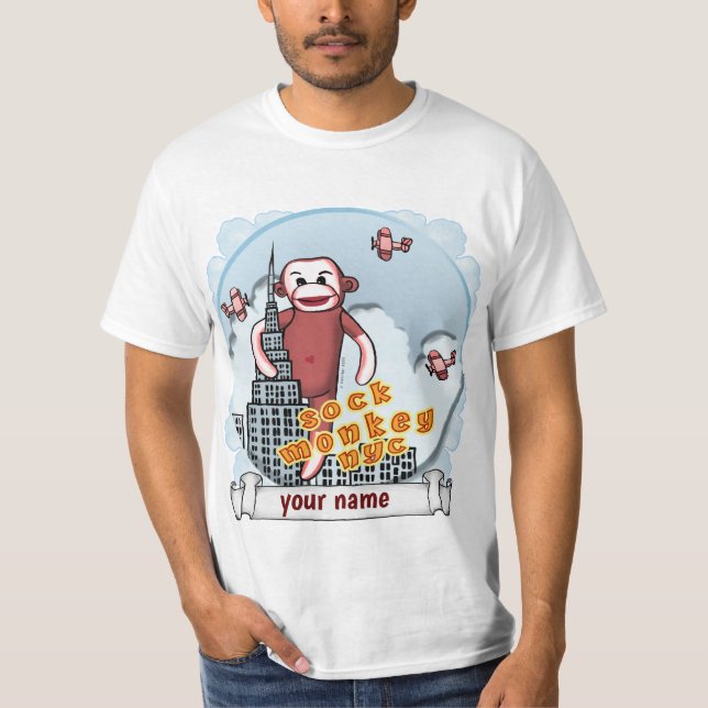 NYC Sock Monkey T-Shirt (Vorderseite)