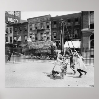 NYC-Spielplatz: 1910 Poster