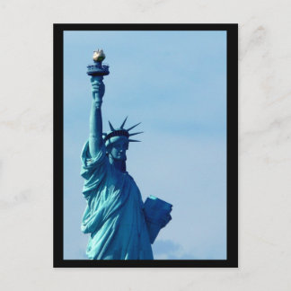 NYC Statue of Liberty Blue Postkarte