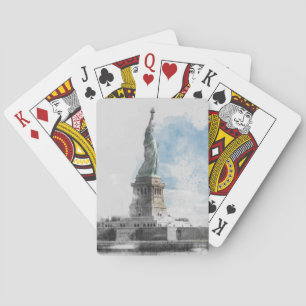 NYC Statue of Liberty Poker Cards - Manhattan Land Spielkarten