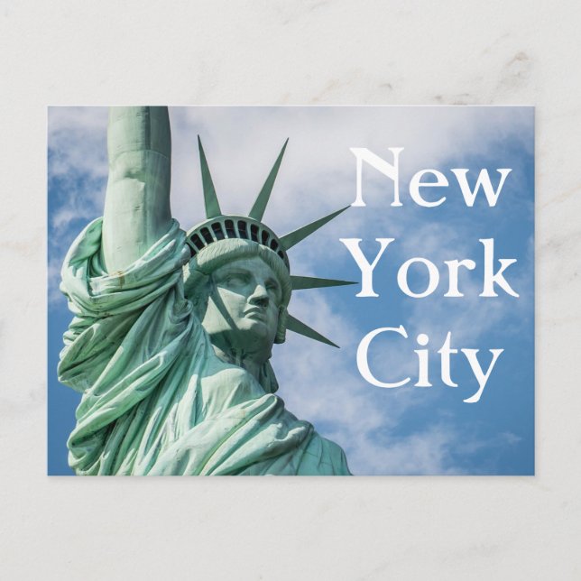 NYC Statue of Liberty Postcard Postkarte (Vorderseite)