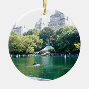 NYC Taverne auf dem Grün Keramik Ornament