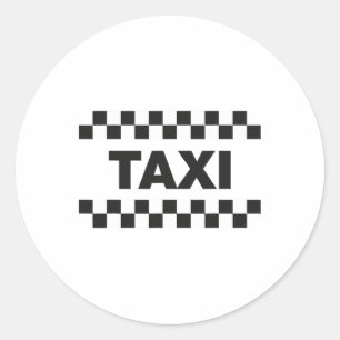 Nyc Taxi Costume Halloween Funny Yellow New York C Runder Aufkleber