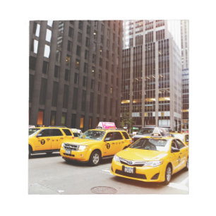 NYC-Taxikabinen in New York Notizblock