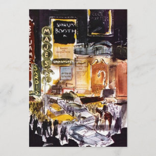 NYC Theater-Bezirks-themenorientierter Einladungen