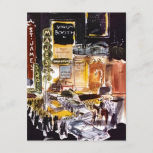 NYC Theater District Blank Einladung Ankündigung