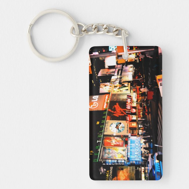NYC Times Square Broadway Acrylic Keychain Schlüsselanhänger (Vorderseite)
