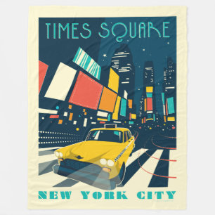 NYC - Times Square Fleecedecke