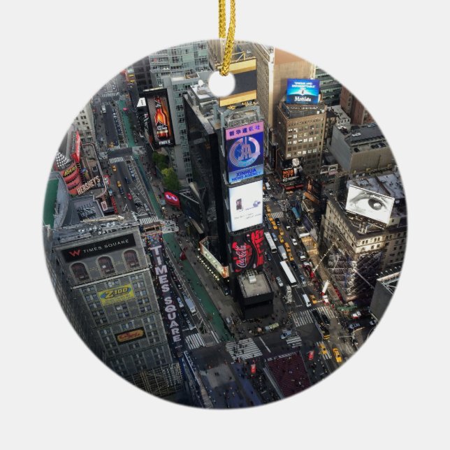 NYC Times Square Keramik Ornament (Vorne)