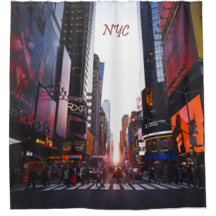 NYC Times Square New York City Duschvorhang