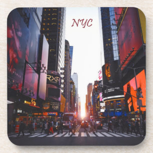 NYC Times Square New York City Getränkeuntersetzer