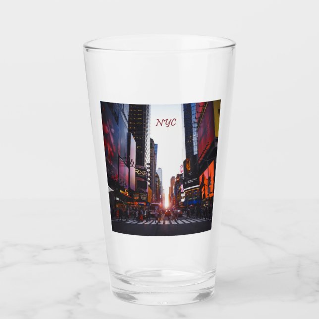NYC Times Square New York City Glas (Vorderseite)
