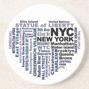 NYC-Untersetzer Sandstein Untersetzer