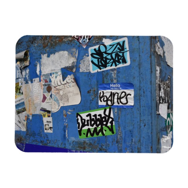 NYC Urban Street Fotografie Graffiti Art New York Magnet (Horizontal)