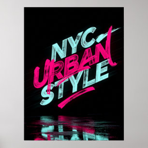 NYC Urbaner Stil Poster