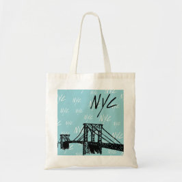 Nyc vibes tote bag (Cyan) Tragetasche