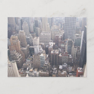 NYC View South Down 5 Postkarte