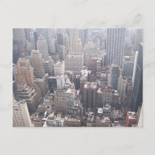 NYC View South Down 5 Postkarte (Vorderseite)
