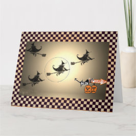 NYC Vintage Hexe Halloween Karte