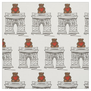 NYC Washington Square Teddy Bear Valentine's Day Stoff