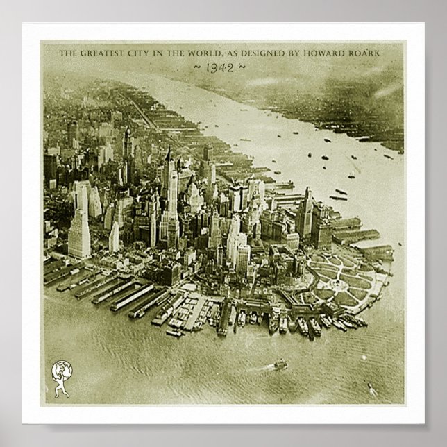 NYC, wie von Howard Roark entworfen Poster (Vorne)