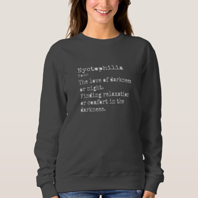 Nyctophilia: Crew Neck Sweatshirt (Vorderseite)