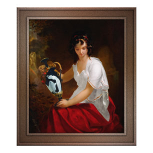 Nydia, das Blinde Mädchen von Pompeji Fotodruck