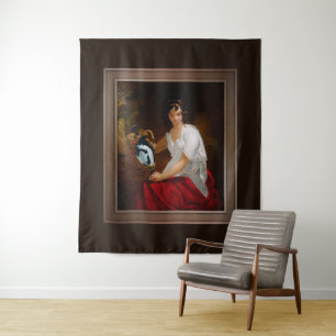 Nydia, das Blinde Mädchen von Pompeji Wandteppich