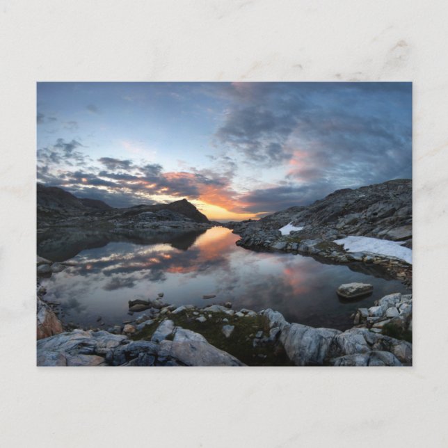 Nydiver Lakes Sunrise - Ansel Adams Wilderness Postkarte (Vorderseite)