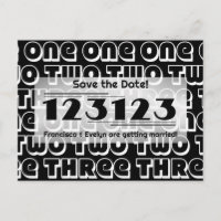NYE 2023 123123 Wedding Save the Date Postcard