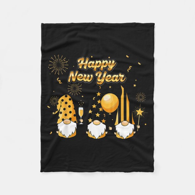 Nye Gnome Shirts For Women, Cool Happy New Year 20 Fleecedecke (Vorderseite)