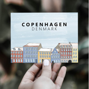 NyhavCopenhagen Denmark Scandinavia Modern Postkarte