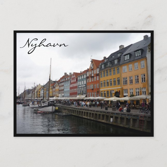 nyhavn denmark farben postkarte (Vorderseite)