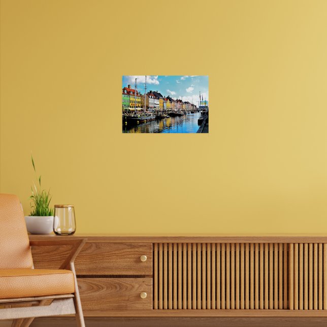 Nyhavn District, Denmark, Poster (Wohnzimmer 2)