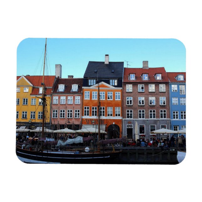 Nyhavn Kopehagen Dänemark Magnet (Horizontal)