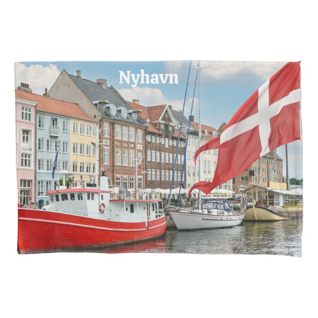 Nyhavn Kopenhagen Dänemark Kissenbezug (Vorderseite)