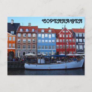 Nyhavn Kopenhagen Dänemark Postkarte