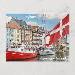 Nyhavn Kopenhagen Dänemark Postkarte
