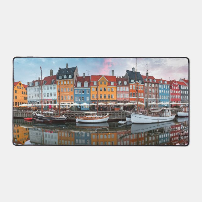 Nyhavn Kopenhagen Dänemark Schreibtischunterlage (Vorderseite)