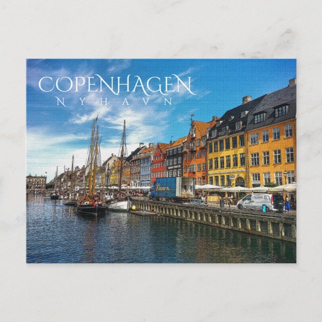 Nyhavn, Kopenhagen Postkarte (Vorderseite)
