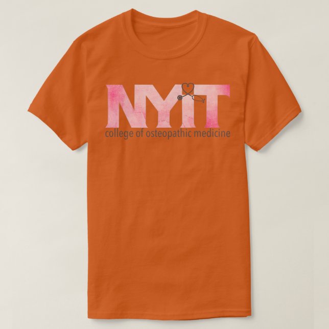 NYITCOM Rosa Aquarell T-Shirt (Design vorne)