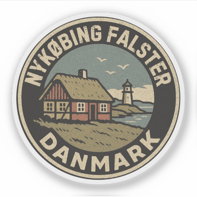 Nykøbing Falster, Dänemark Aufkleber (Vorderseite)