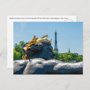 Nymph de la Neva auf der Pont Alexandre III - Pari Postkarte