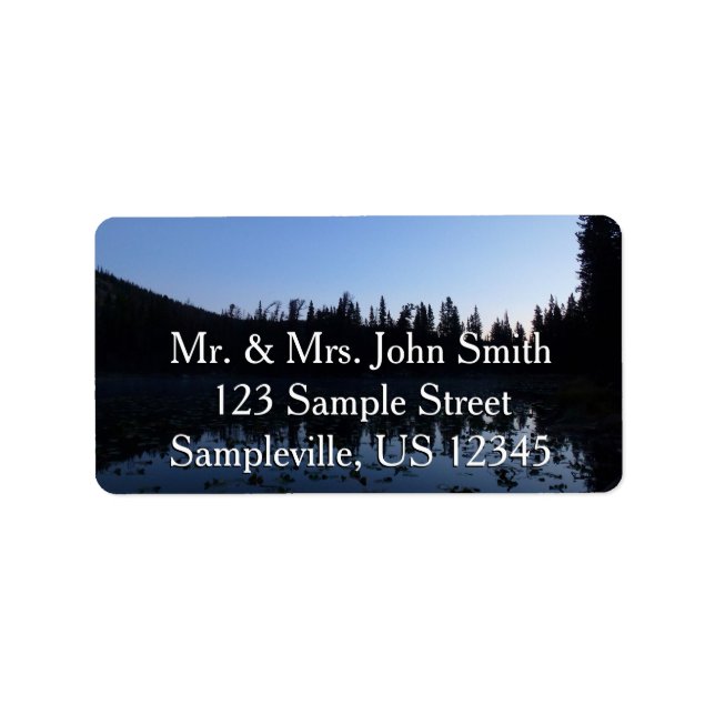 Nymph Lake at Dawn Adressaufkleber (Vorne)