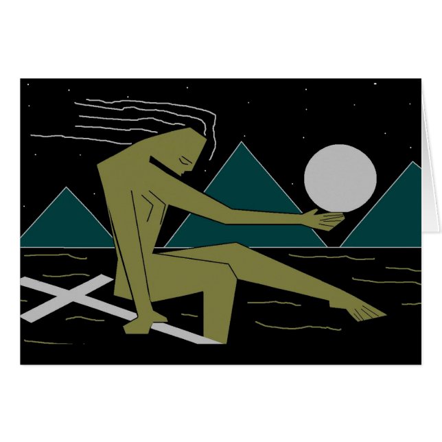 Nymph mit Kreuz (Vorderseite (Horizontal))