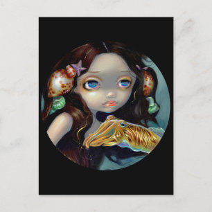 "Nymph with a Cuttlefish" Postkarte